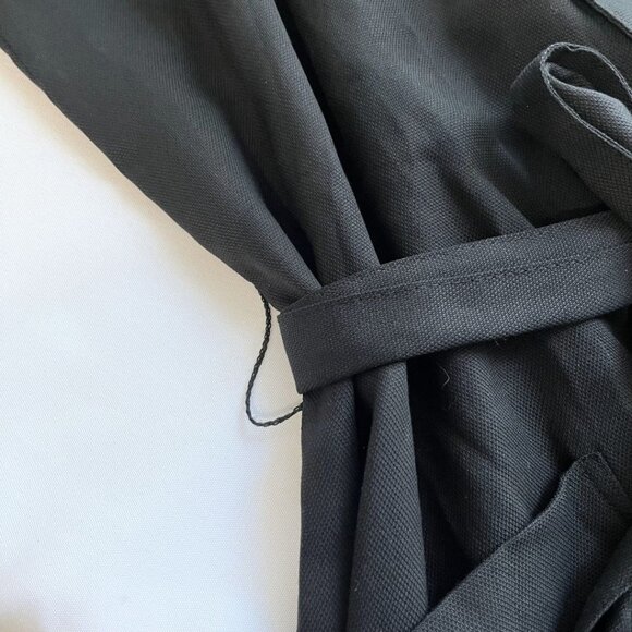 FRANK AND OAK BLACK BELTED MINI SHIRT DRESS 2510240 - XS - Picture 6 of 7